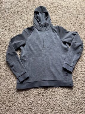 Men's Lululemon Charcoal Half-Zip Hooded Sweater size L